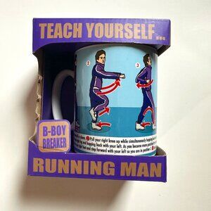 Teach Yourself VINTAGE Running Man Dance Ginger Fox Coffee Tea Mug Cup 2009